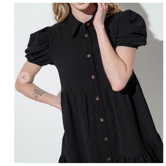 37 Chic Basic Collared Button Down Dress - Picture 5 of 5